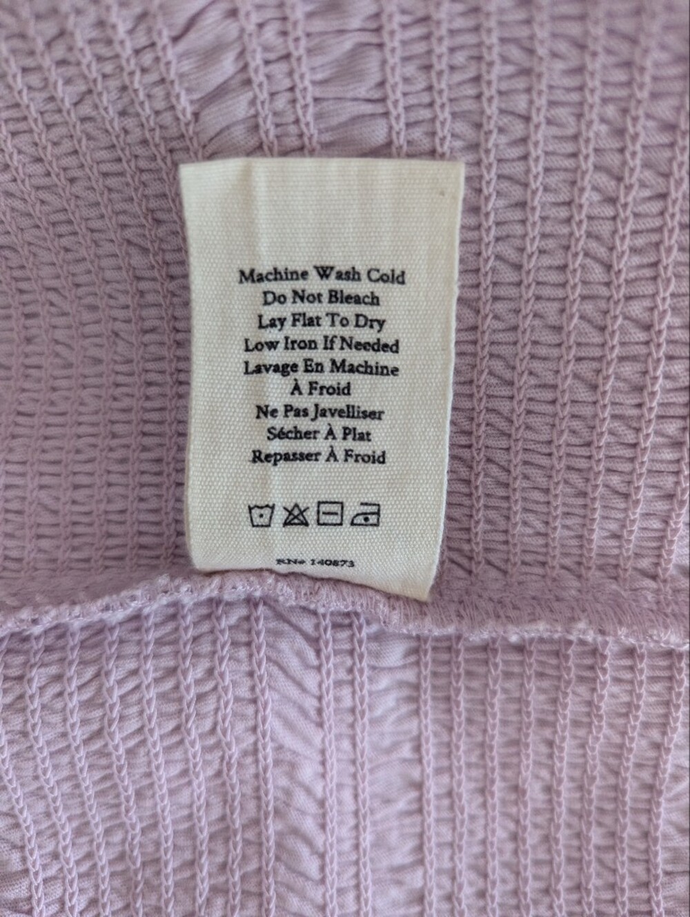 LoveShackFancy Lilac Ruffle Cropped Tank Size S - Picture 5 of 5